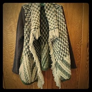 Anthropologie (MOTH) fringed open drape cardigan